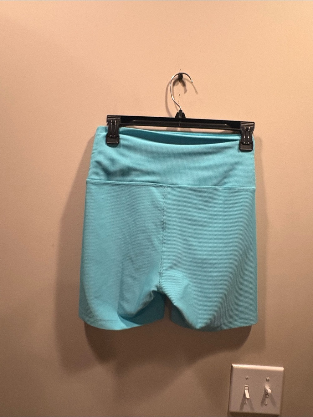 Beach Riot Bright Aqua Bike Shorts - Picture 3 of 4